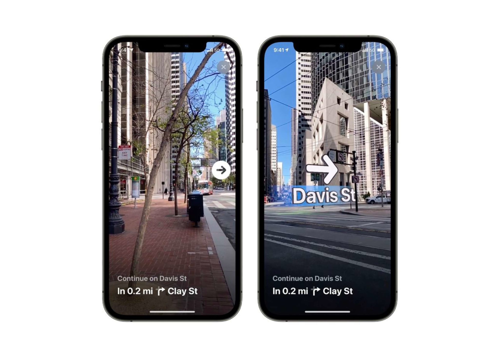 Google maps AR navigation view
